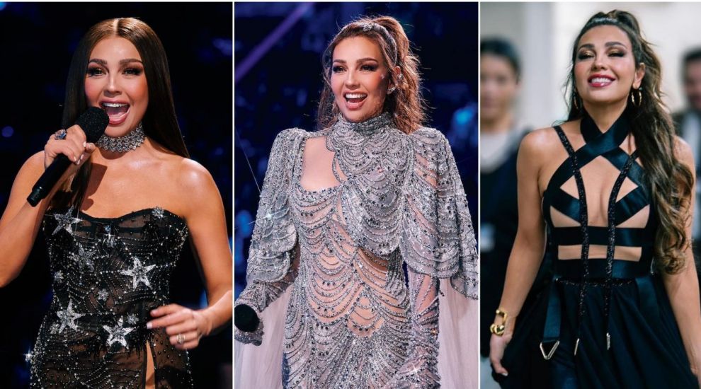 Thalia a schimbat 8 ținute fabuloase la Premiile Latin Grammy