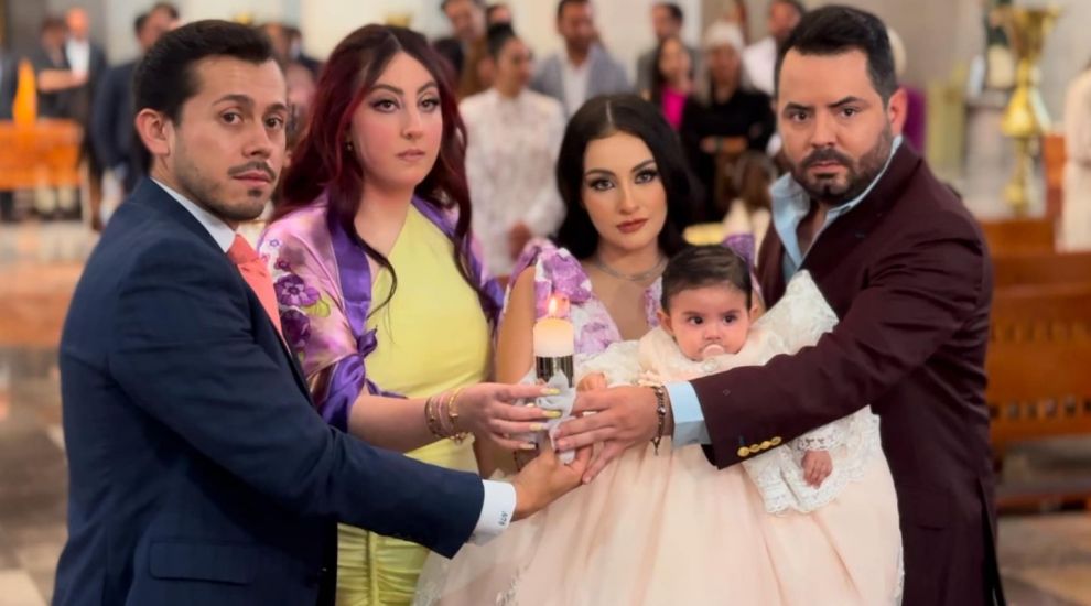 José Eduardo Derbez și-a botezat fiica, fără a-l avea alături pe celebrul său tată