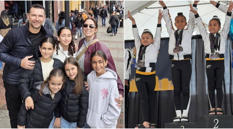 Jacky Bracamontes și Mart&iacute;n Fuentes sunt m&acirc;ndri de micuțele lor gimnaste