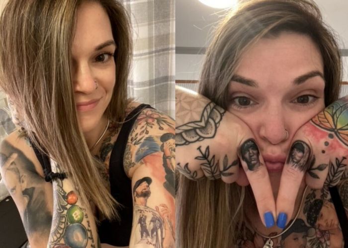 Îl iubește atât de mult pe Eminem încât și-a tatuat chipul lui de 16 ori pe corp