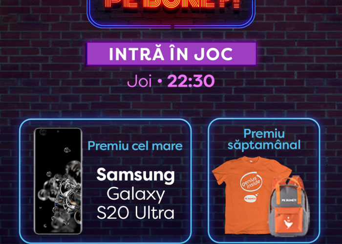 Întrebarea specială de la Pe bune?! îți poate aduce un smartphone nou-nouț. Cum intri în concurs