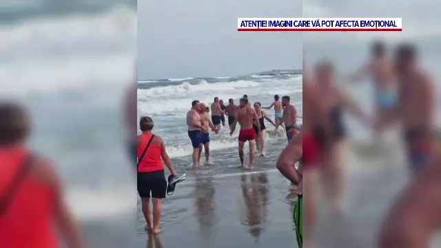 Bătaie pe plaja din Eforie Nord între salvamari și turiști nemulțumiți că nu erau lăsați să intre în mare