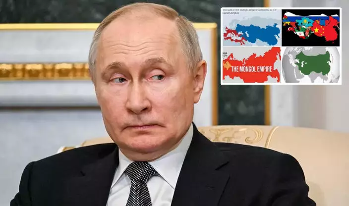 „Nu vă faceți griji.” Fostul președinte al Mongoliei râde de Putin, cu o hartă a Imperiului Mongol ce conținea părți din Rusia