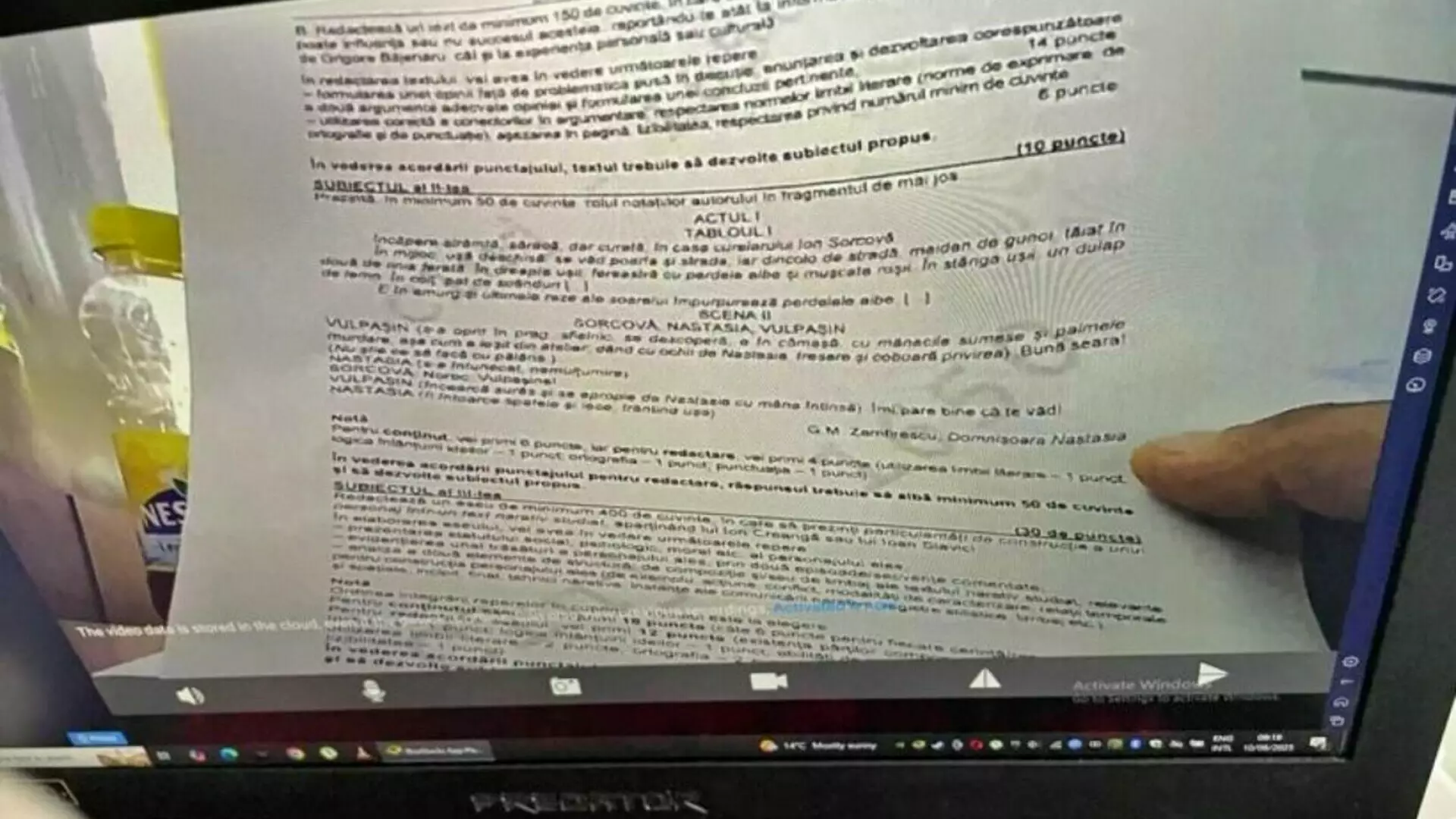 Ce a pățit t&acirc;nărul din Cluj care a &bdquo;scurs&rdquo; subiectele de BAC la Limba Rom&acirc;nă. Avea o cameră ascunsă