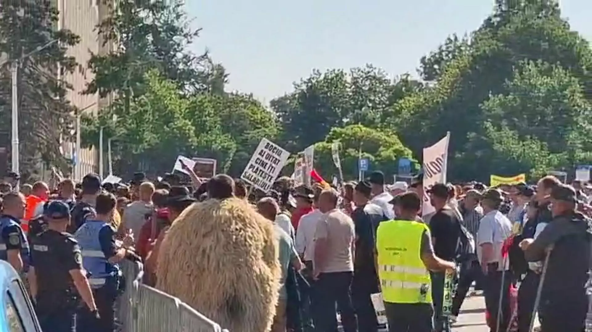 Protest de amploare al fermierilor în fața Guvernului. Oierii anunță că rămân în stradă până își rezolvă revendicările