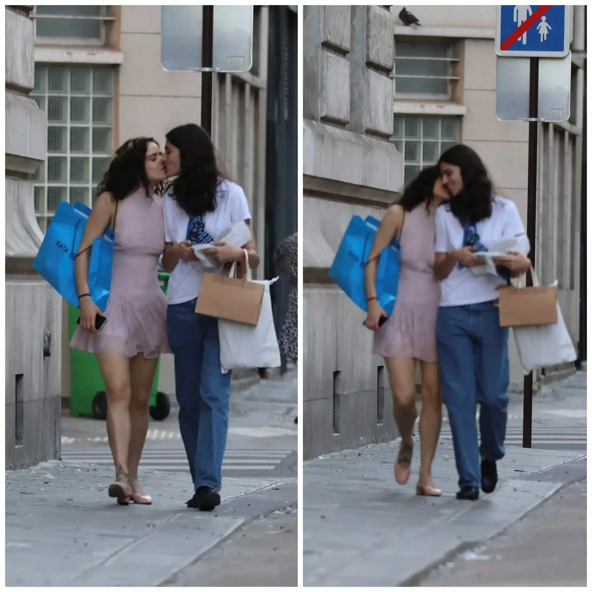 Celebra cântăreață și iubita ei, ipostaze pasionale pe străzile din Paris. Paparazzi le-au surprins sărutându-se.