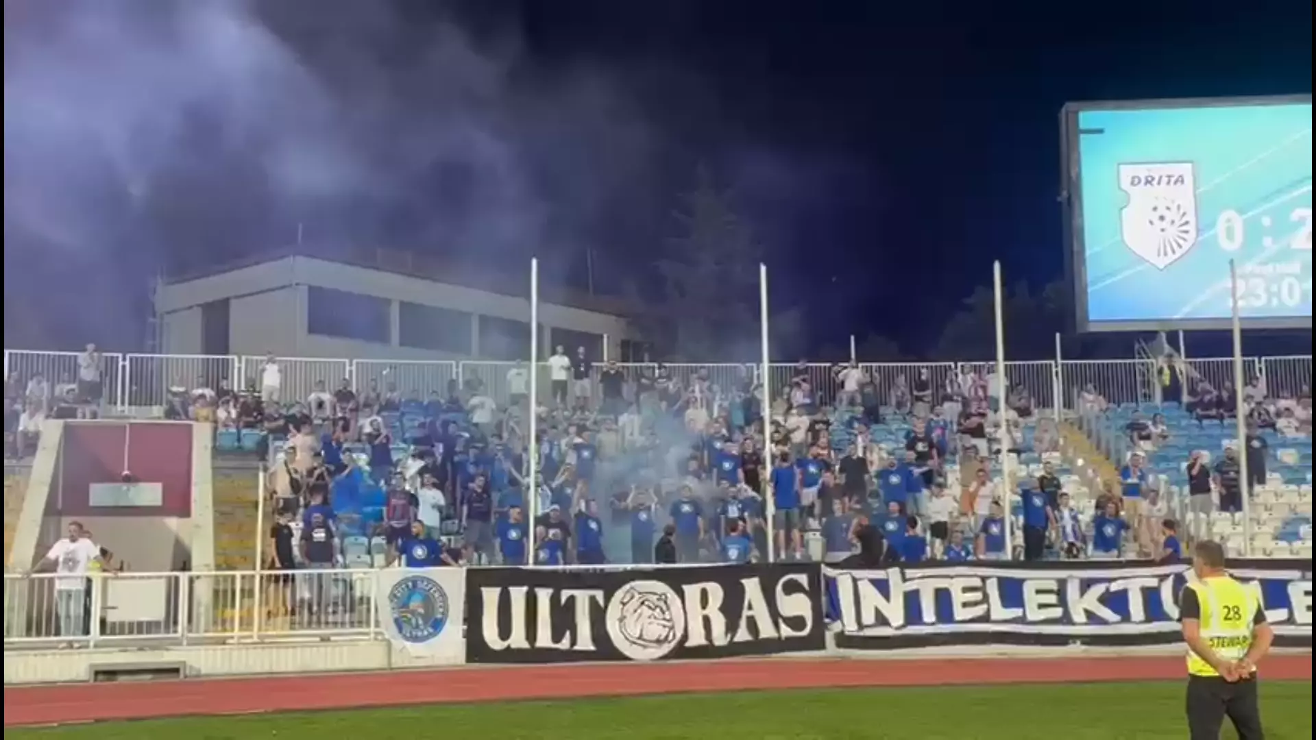EXCLUSIV | Scandalos! Ce au scandat ultrașii kosovari în timpul meciului Drita – FCSB