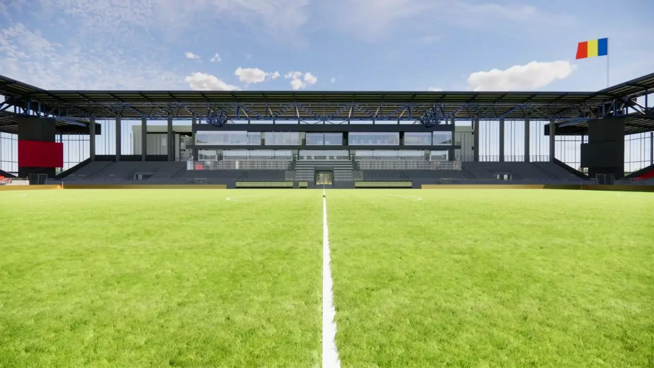 FOTO Stadionul de 23.000.000€ din România prinde contur: ”În primăvară e gata”