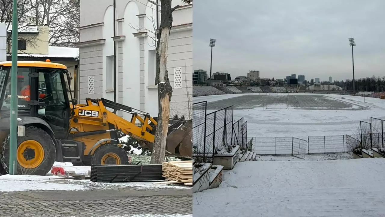 GALERIE FOTO Au intrat buldozerele în „Ștefan cel Mare”! Imaginile unei zile istorice pentru Dinamo