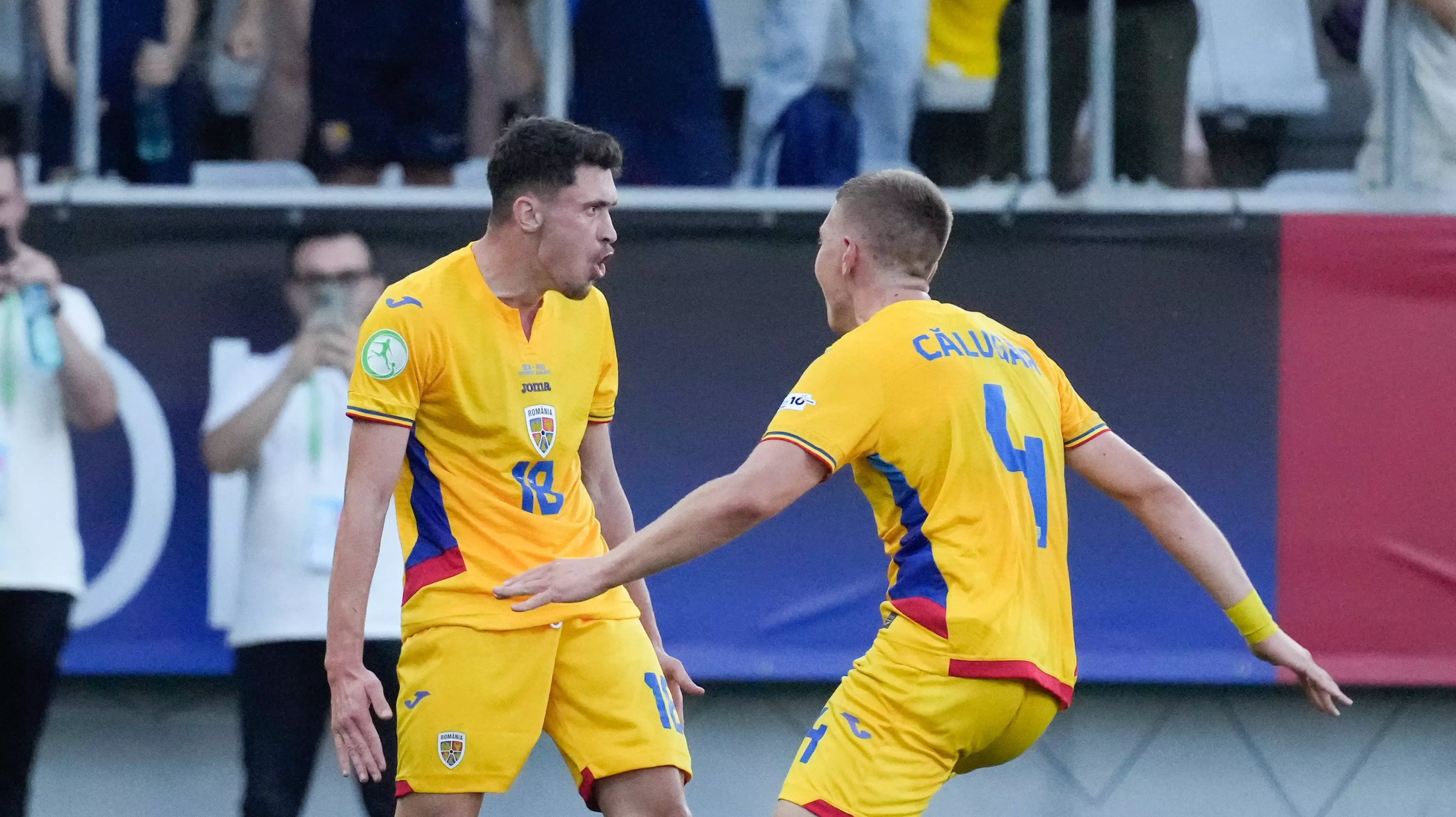 VIDEO Reușită de excepție la U19 în România - Danemarca! S-a bucurat ca Ronaldo după ce i-a amețit pe danezi