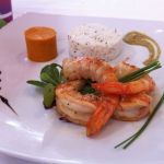 Reteta MasterChef - Creveti jumbo cu chilly, puree de dovleac si orez basmati