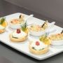Reteta Maria Pop: Cosulete cu castraveti, crema de branza, jambon si crema de conopida