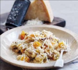 
	(P) Risotto cu Parmigiano Reggiano, dovleac si ciuperci, o reteta care merita incercata
