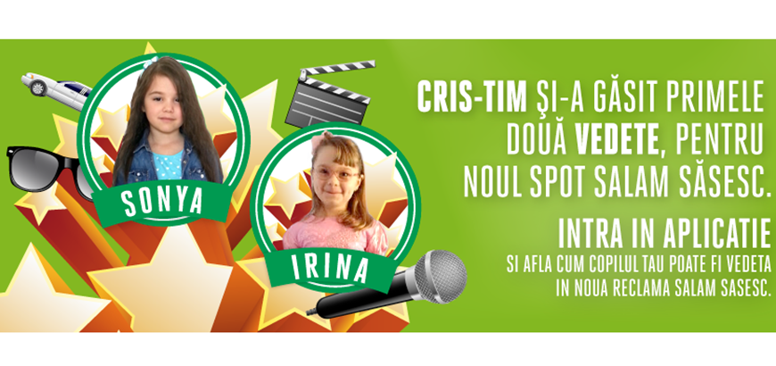 
	(P) Concursul „Cris-Tim te face superstar!” a desemnat primii doi castigatori
