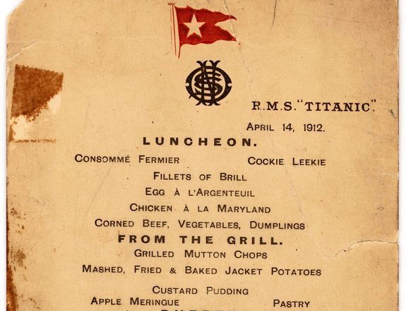 
	Ce continea ultimul meniu gourmet servit pe Titanic
