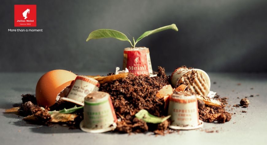 
	(P) Aroma vieneză a cafelei Julius Meinl poate fi savurată acum în capsule 100% compostabile domestic, compatibile Nespresso®*
