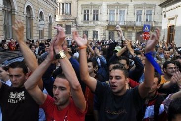 Angajatii din sectorul public al Spaniei au iesit in strada