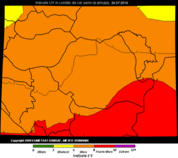 Cod rosu de radiatii! Nu va expuneti la soare! VIDEO!
