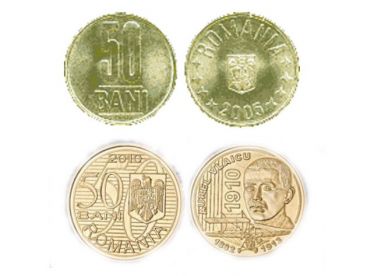 Vezi cum arata noua moneda de 50 de bani! VIDEO!