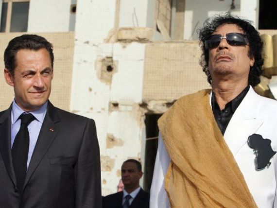 Fiul lui Kadhafi sustine ca acesta i-a finantat campania electorala lui Sarkozy, in 2007