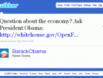 Obama dezbate problemele economice ale SUA pe Twitter. Vrei sa vorbesti cu el?