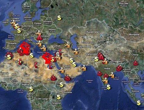 Harta revoltelor provocate in lume de cresterea pretului la alimente FOTO