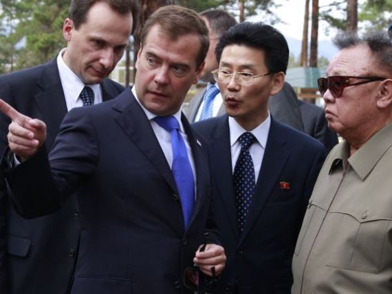Cand Medvedev ia masa cu Kim Jong Il. Culisele intalnirii dintre presedintele Rusiei si cel al Coreei de Nord