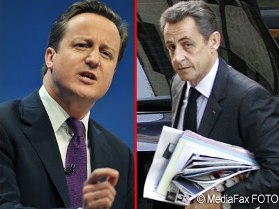 Franta sare la gatul Marii Britanii: Cum l-a atacat Sarkozy pe Cameron si a socat Bruxelles-ul