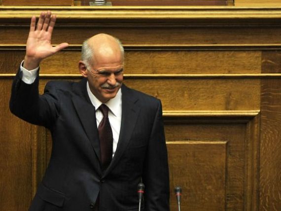 Elenii au un nou guvern. Premierul Georges Papandreou va demisiona din functie