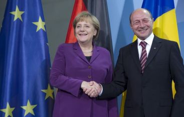 Basescu s-a dus la Berlin dupa miliardele germanilor. Seful statului anunta inceputul epocii marilor privatizari VIDEO