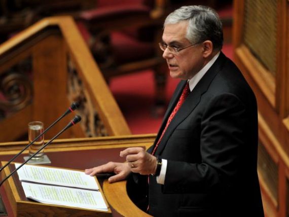 Guvernul condus de Lucas Papademos a obtinut votul de incredere al Parlamentului grec