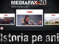 
	De 20 de ani, Mediafax scrie istoria. Stire cu stire
