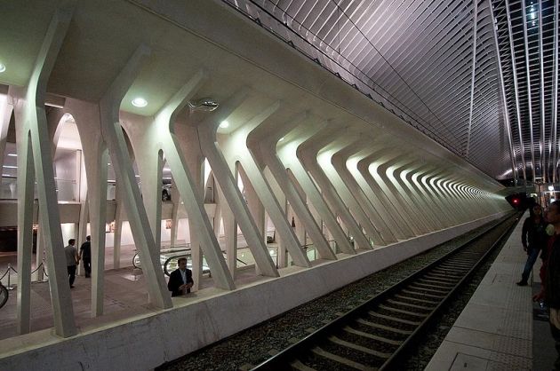 Gara Guillemins TVG din Liege, Belgia