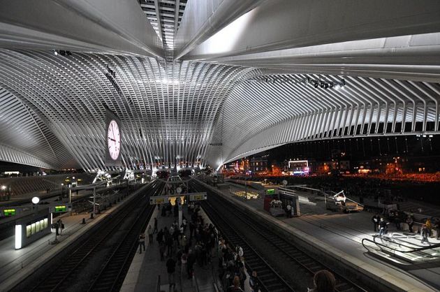 Gara Guillemins TVG din Liege, Belgia