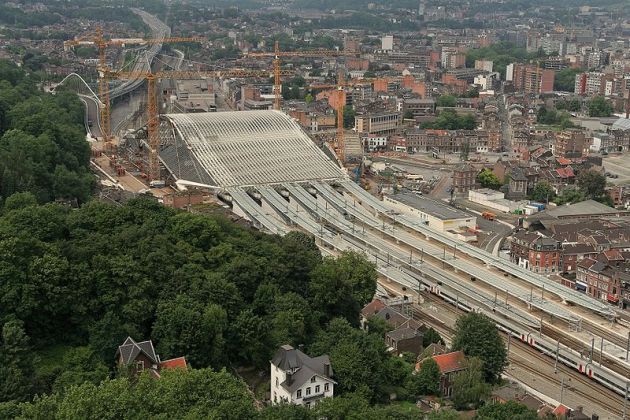 Gara Guillemins TVG din Liege, Belgia