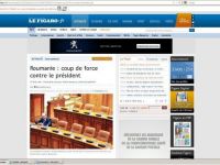 
	Le Figaro: Lovitura de stat impotriva presedintelui roman. Ponta se duce la Bruxelles, Berlin si Paris pentru a explica situatia din Romania
