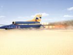 Masina care depaseste 1.600 km/ora a fost testata. Este mai rapida ca un glont si are trei motoare: de Formula 1, avion si racheta FOTO+VIDEO
