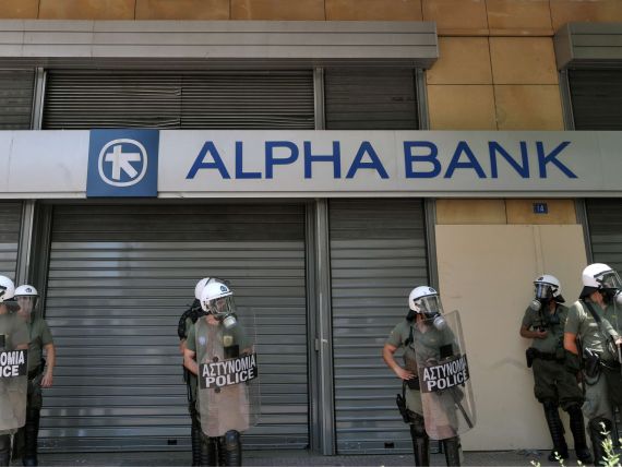 Alpha Bank inregistreaza pierderi de 15,7 mil. euro in primele 9 luni ale anului