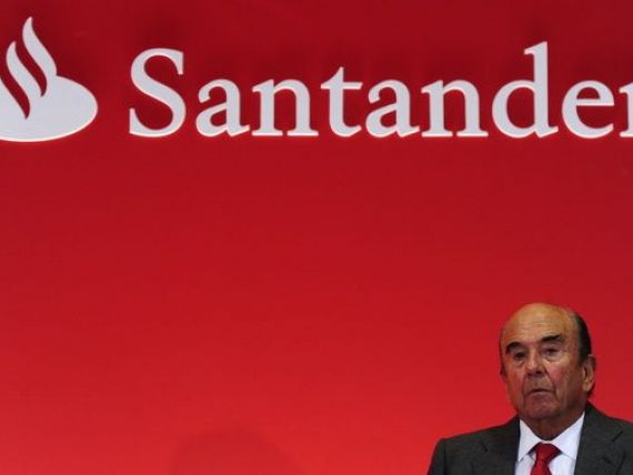 Profitul bancii spaniole Santander a scazut anul trecut cu 60%, minimul din ultimul deceniu