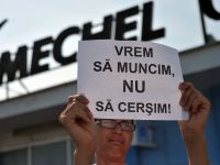 Proteste violente la Mechel Campia Turzii
