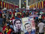 Mii de venezueleni asista la funeraliile presedintelui Hugo Chavez