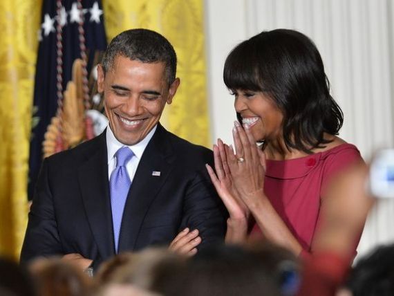 Familia Obama a avut venituri de peste jumatate de milion de dolari in 2012, din care 400.000 dolari a fost salariul presedintelui