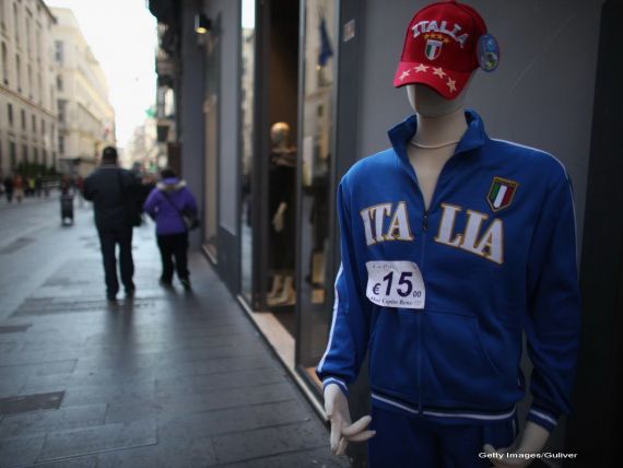 Economia Italiei a scazut cu 2,4% fata de trim.I din 2012, peste asteptari