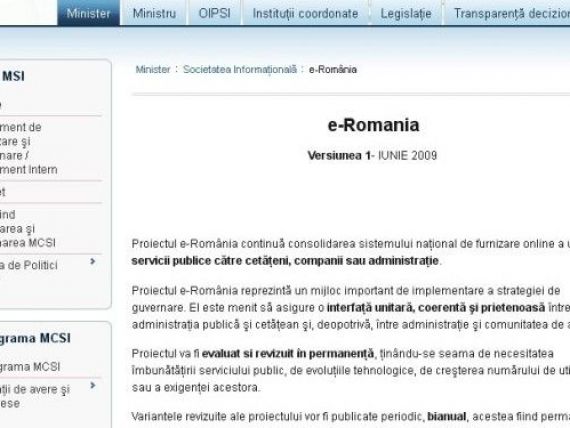 Guvernul sesizeaza Inalta Curte pentru nereguli in cheltuirea banilor in proiectul e-Romania 2