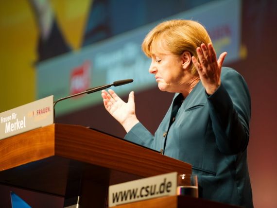 Merkel: Germania poate fi o economie sanatoasa doar daca Europa isi va reveni