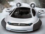 Conceptul Volkswagen Aqua, masina cu perna de aer, care pluteste pe apa, zapada sau nisip GALERIE FOTO