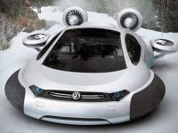 
	Conceptul Volkswagen Aqua, masina cu perna de aer, care pluteste pe apa, zapada sau nisip GALERIE FOTO
