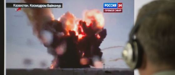 O racheta ruseasca ce transporta trei sateliti Glonass a explodat la Baikonur