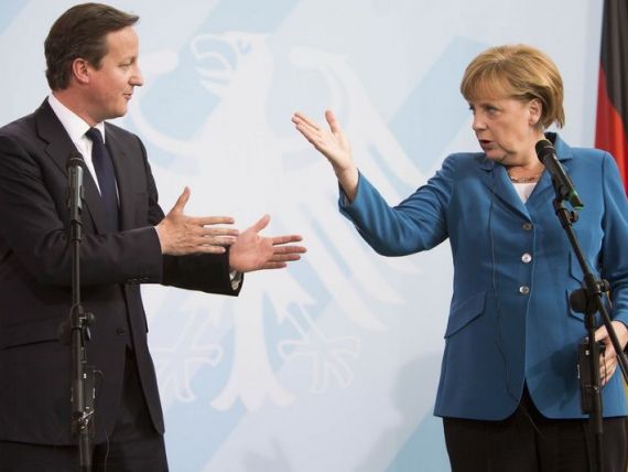 Cancelarul german, intr-o discutie cu premierul britanic: Regimul sirian nu poate continua fara pedeapsa. O reactie internationala e inevitabila