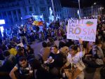 Bulevardul Regina Elisabeta, blocat in a 14-a zi de proteste la Universitate